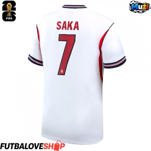 Dres Anglicko Bukayo Saka #7 Domáci MS 2026 Krátky Rukáv